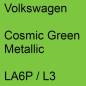 Preview: Volkswagen, Cosmic Green Metallic, LA6P / L3.